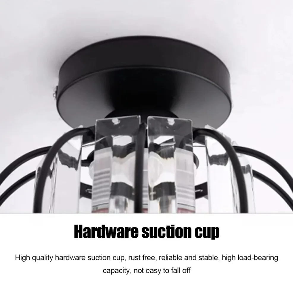 الجدة تصميم الزجاج الممر تركيبات إضاءة السقف للممر شرفة السقف عاكس الضوء E27 غرفة الطعام الثريا الديكور #6