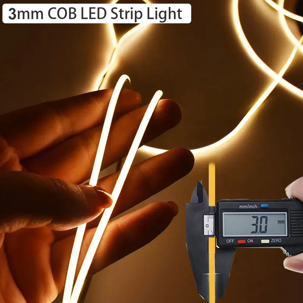 

Светодиодная лента COB с сенсорным диммером, USB 5В, высокая плотность, RA90, гибкая, 320 светодиодов/м, для декора дома и шкафов