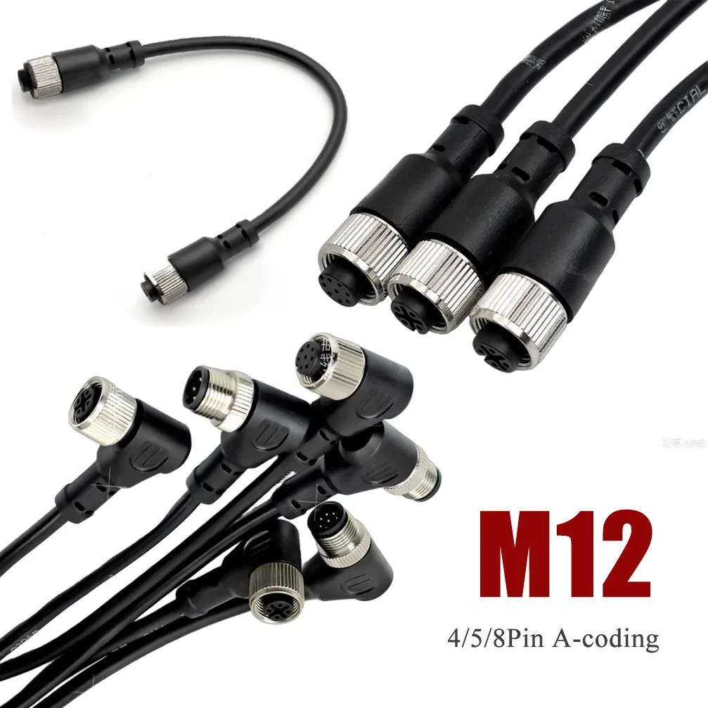M12 8Pin Male To Fe…