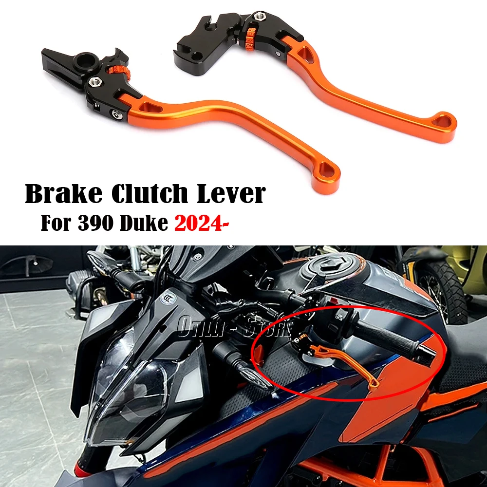 

New Brake Clutch Levers Orange Kit 390 Duke Motorcycle Accessories CNC Aluminum For 390 DUKE 390DUKE 390Duke 2024