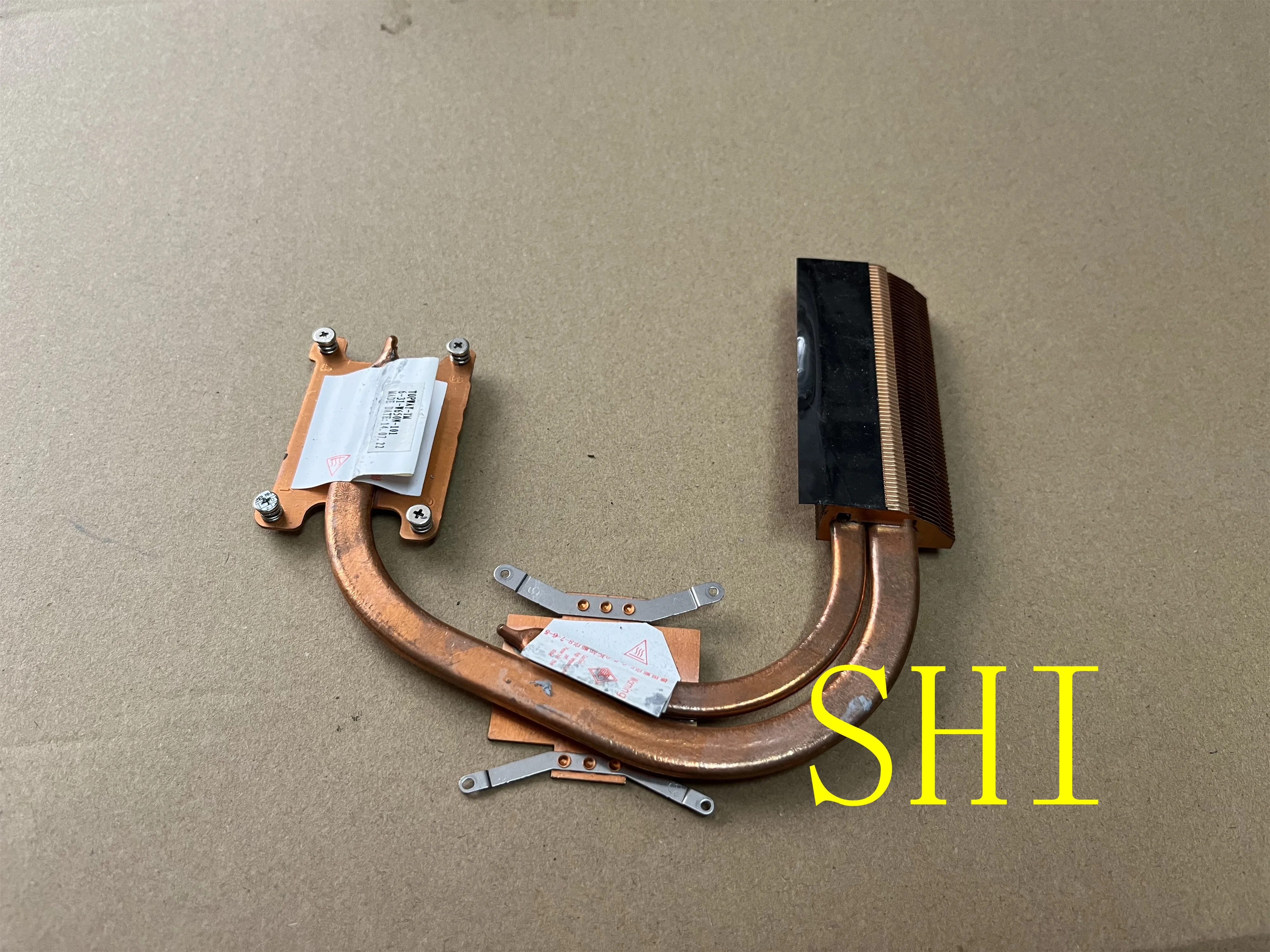 

FOR Used Clevo PC Specialist W650 W650SJ CPU GPU Cooling Heatsink 6-31-W650N-101 free shipping