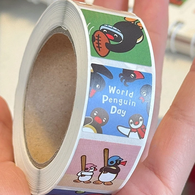 500 Stücke Pingu Niedlichen Pinguin Aufkleber PVC Aufkleber Dekoration Telefon Skateboard Gepäck Kühlschrank Graffiti Aufkleber Schreibwaren Spielzeug Kind Geschenk