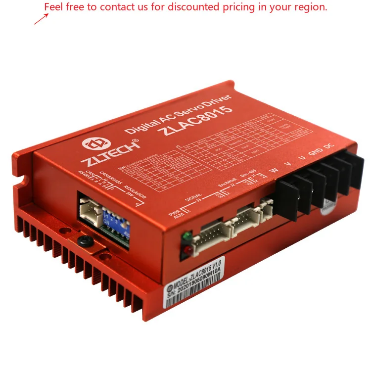 

ZLTECH 24V 48V 15A-30A 500W 3phase Modbus RS485 CANbus Brushless Dc Servo Amplifier Controller Driver For Delivery Robot