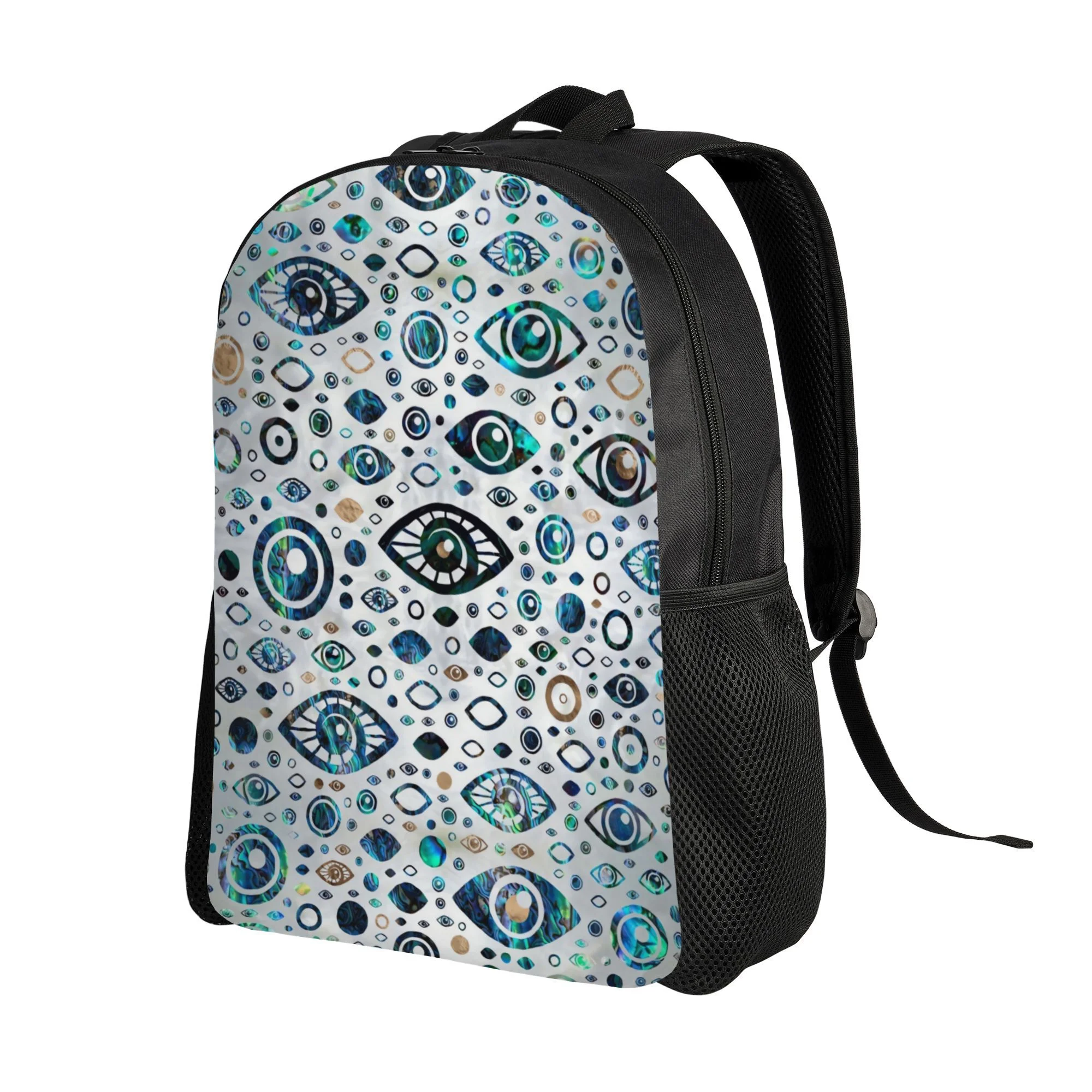 

Рюкзак Greek Evil Eye Abalone Shell Phnom Penh - прочный корпус с греческим бумажным узором, однослойный, легкий.