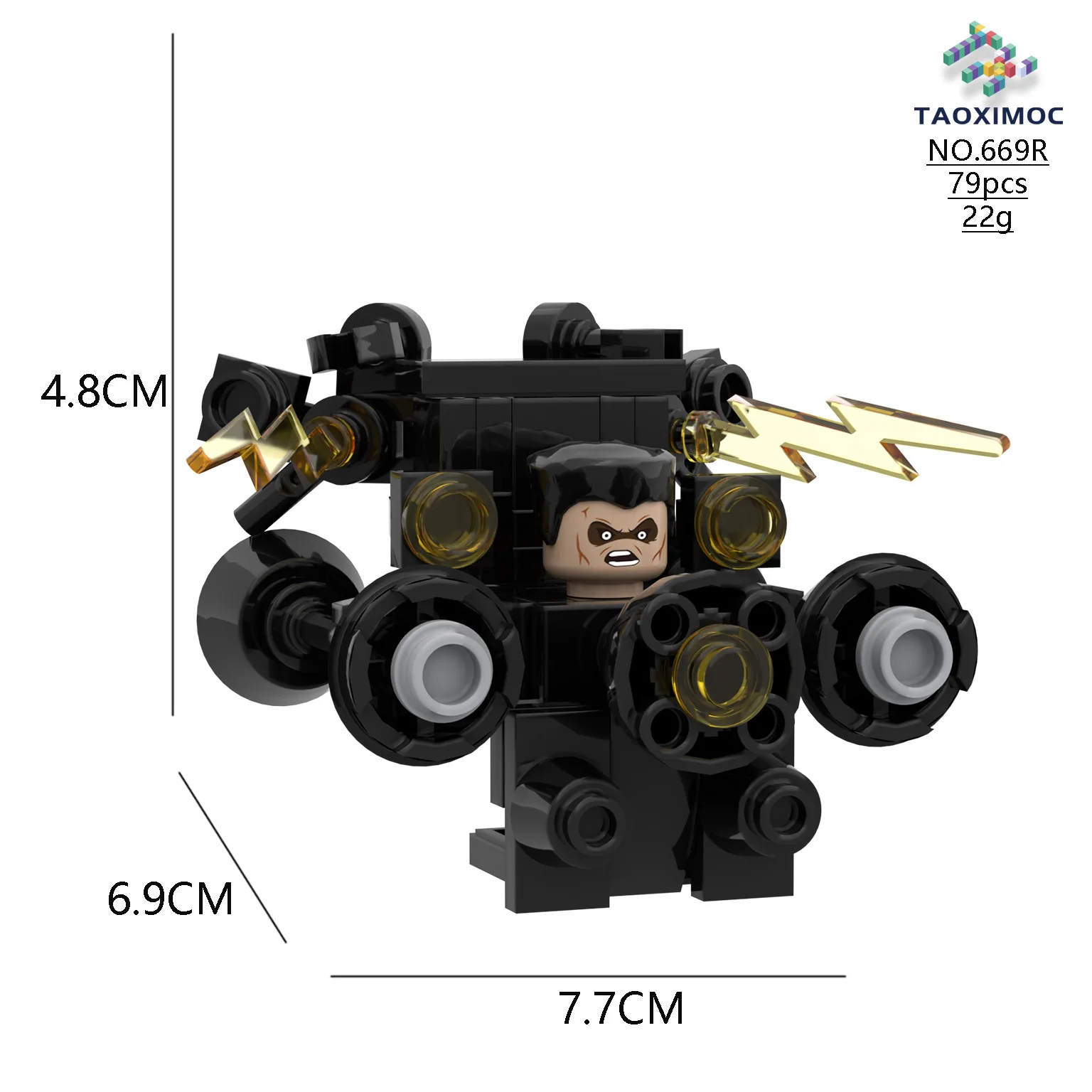 4 ซม.Skibidi ห้องน้ํา Man MINI Figure Monitor Building Blocks กล้อง Man ของเล่นเด็กวันเกิดคริสต์มาสของขวัญ