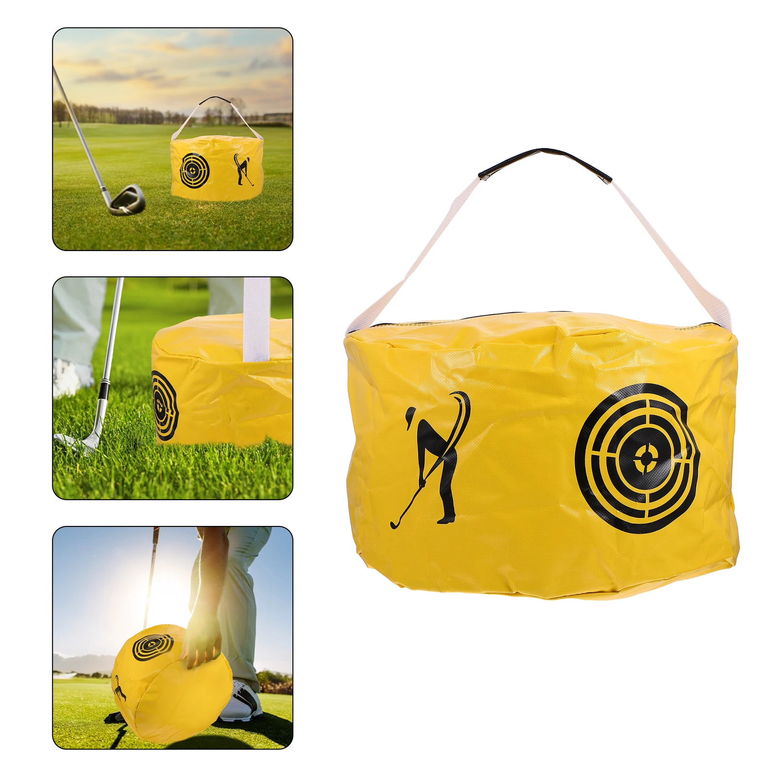 

Golf PVC Safe Reliable Swing Power Impact Swing Training Tool Practice Tool Hit Strike Bag Strike Bag