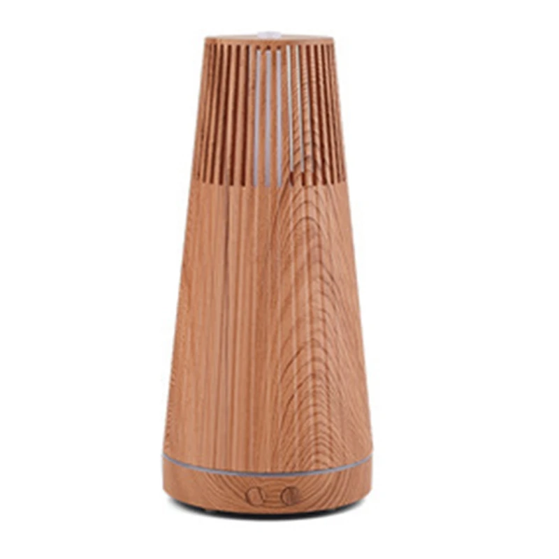 

Electric Air Humidifier Essential Aroma Oil Diffuser With Remote Control Wood Grain Mini Mist Maker And LED Light