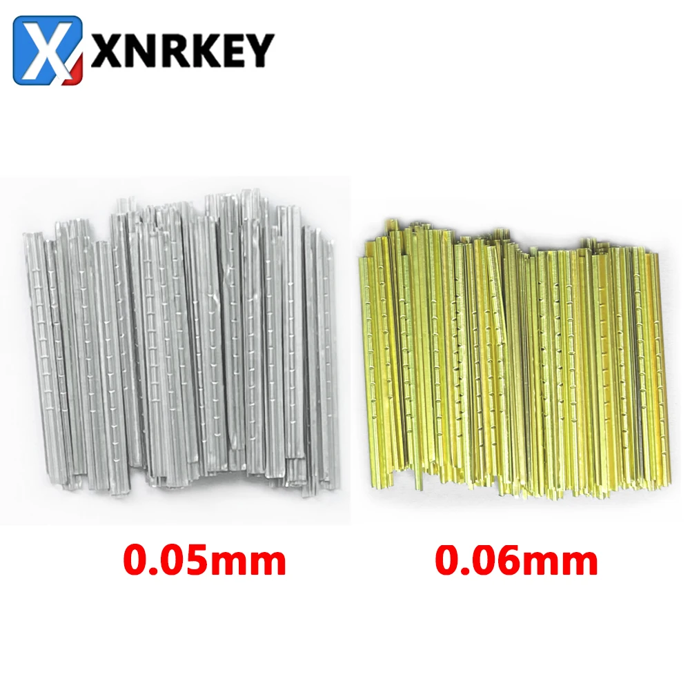 

XNRKEY Locksmith Tools Finished Tin Foil Strip Gold and Silver Tin Foil Key Consumables