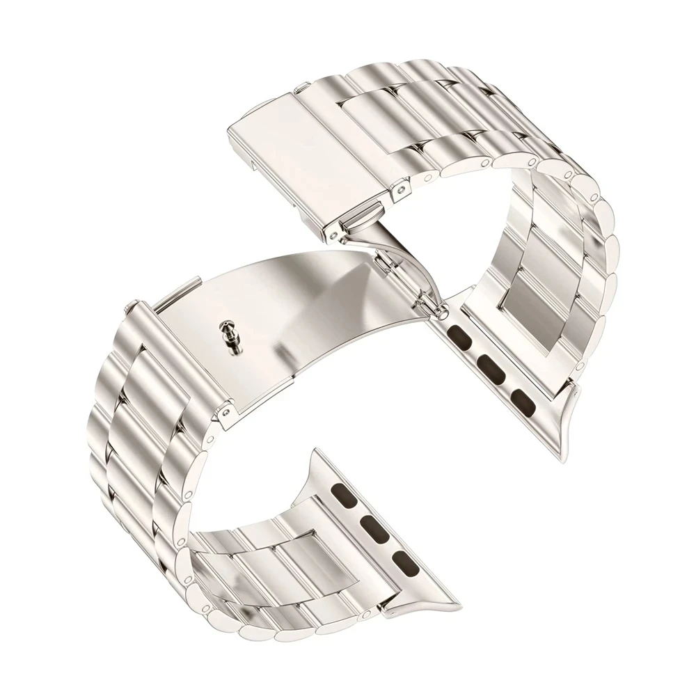 Starlight Bracelet for Apple Watch Band Ultra 49mm 45mm 44mm 42mm Stainless Steel Strap for iWatch 9 SE 8 7 6 5 3 41mm 40mm