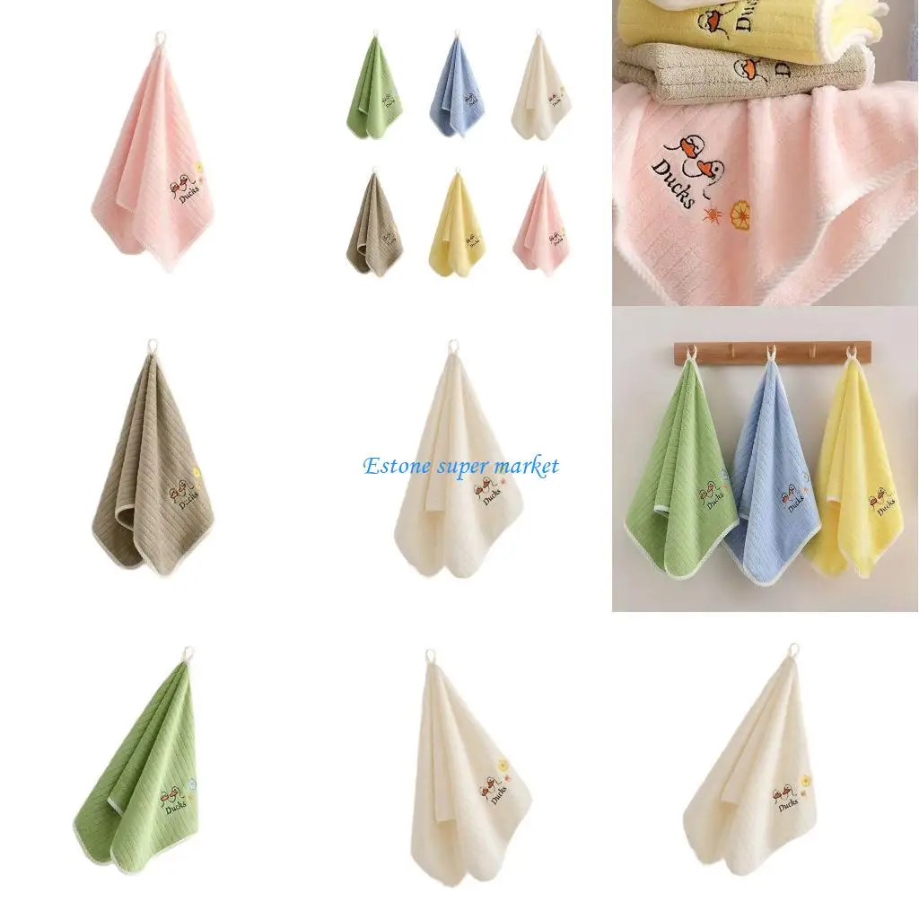 

090B Мягкое детское полотенце для ручной стирки Многофункциональное милое полотенце для лица из ткани, которую можно стирать в