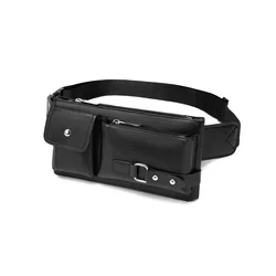 Leather waterproof material made of sports and fitness fanny packs invisible belt anti-theft cell phone fanny packs