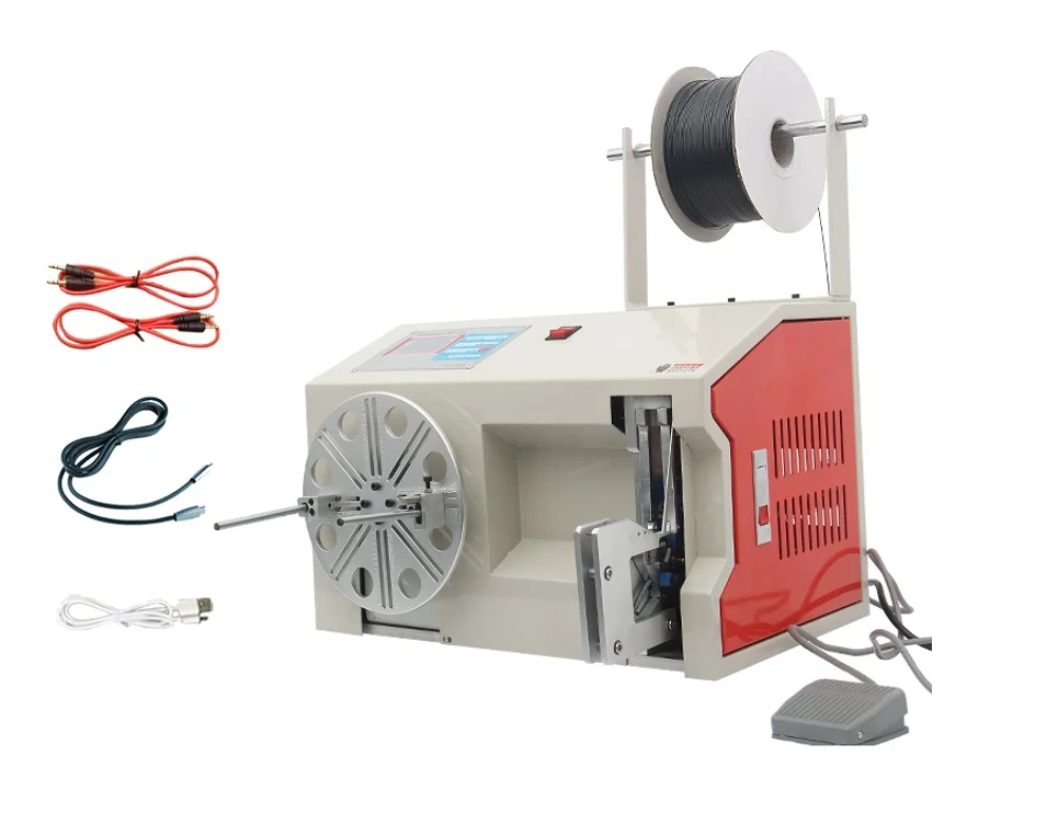 HR-830S Semi Auto Electric Wire Coiling Bundling Machine