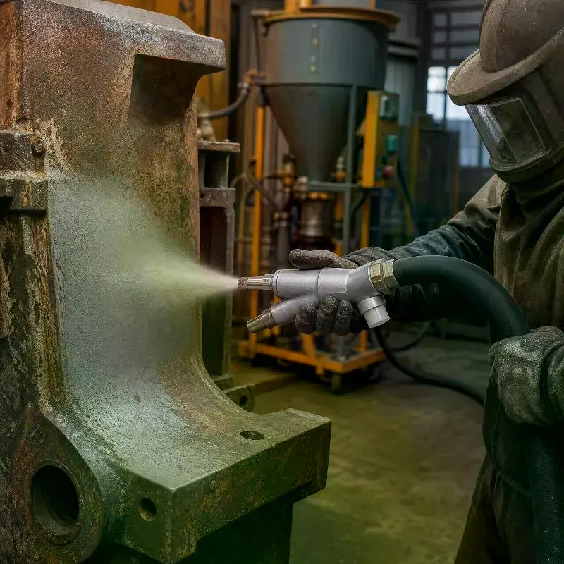 B1 B2 Sandblasting Head Without Nozzle Wear Resistant Sand Blast Head For Box Sandblaster Surface Rust Removal