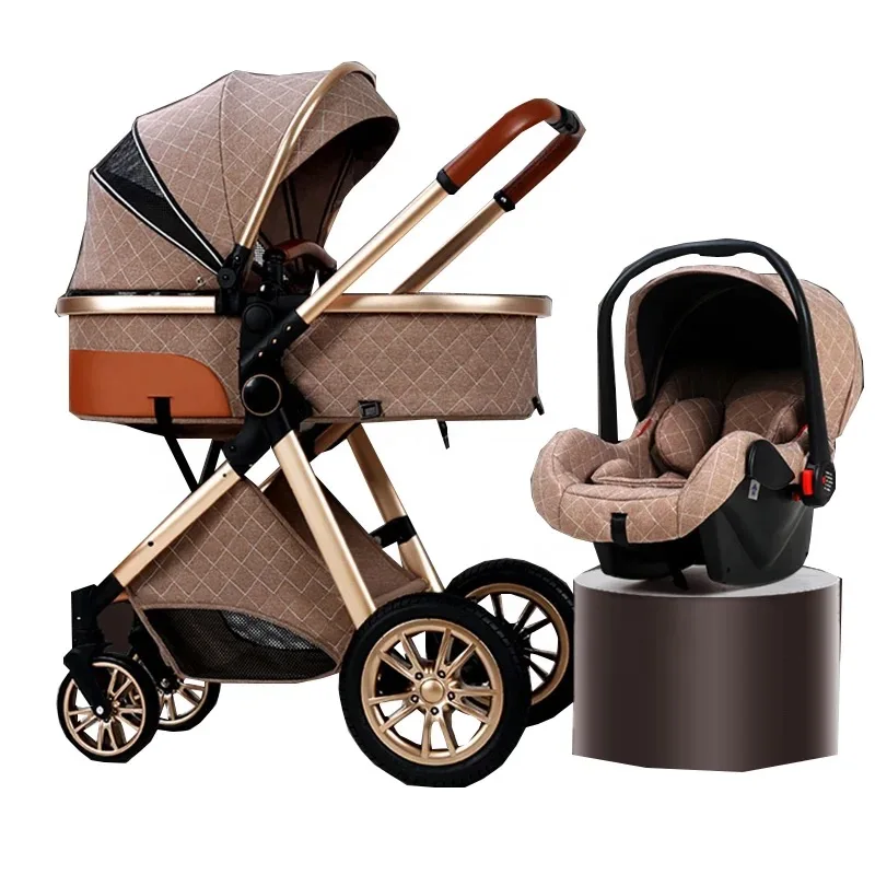 

High-grade luxury multifunctional baby stroller Trolley Folding outdoor baby stroller Portable baby stroller