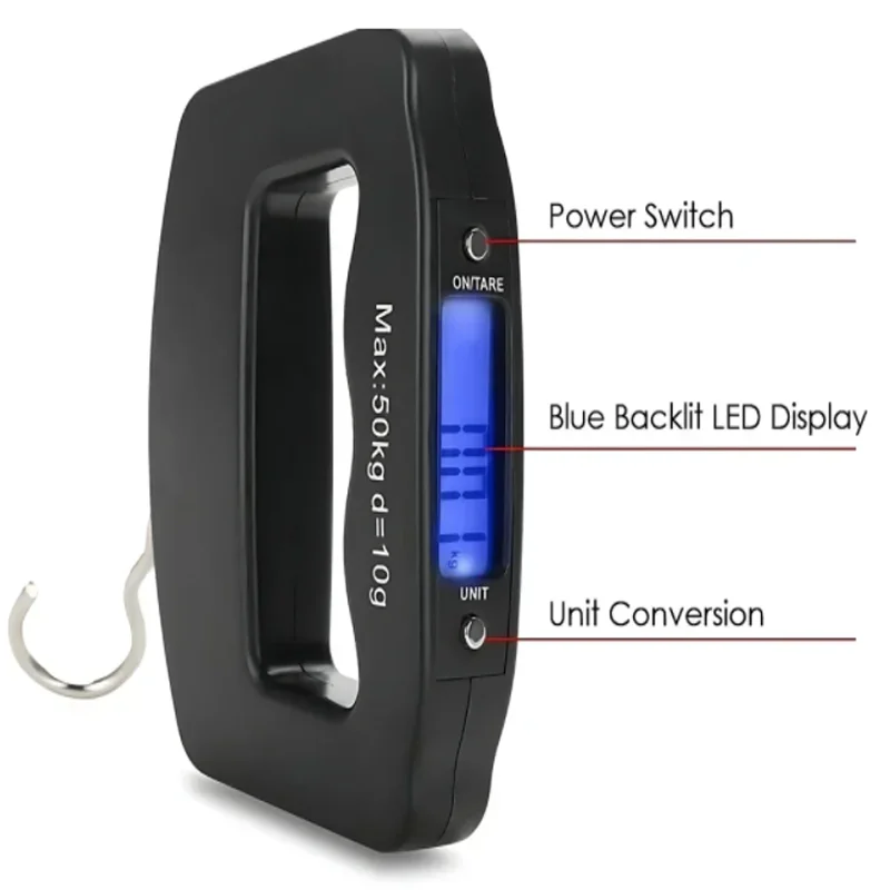 50kg/10g Digital Luggage Scale Electronic Portable Suitcase Travel Weighs With Backlight Electronic Travel Hanging Scales