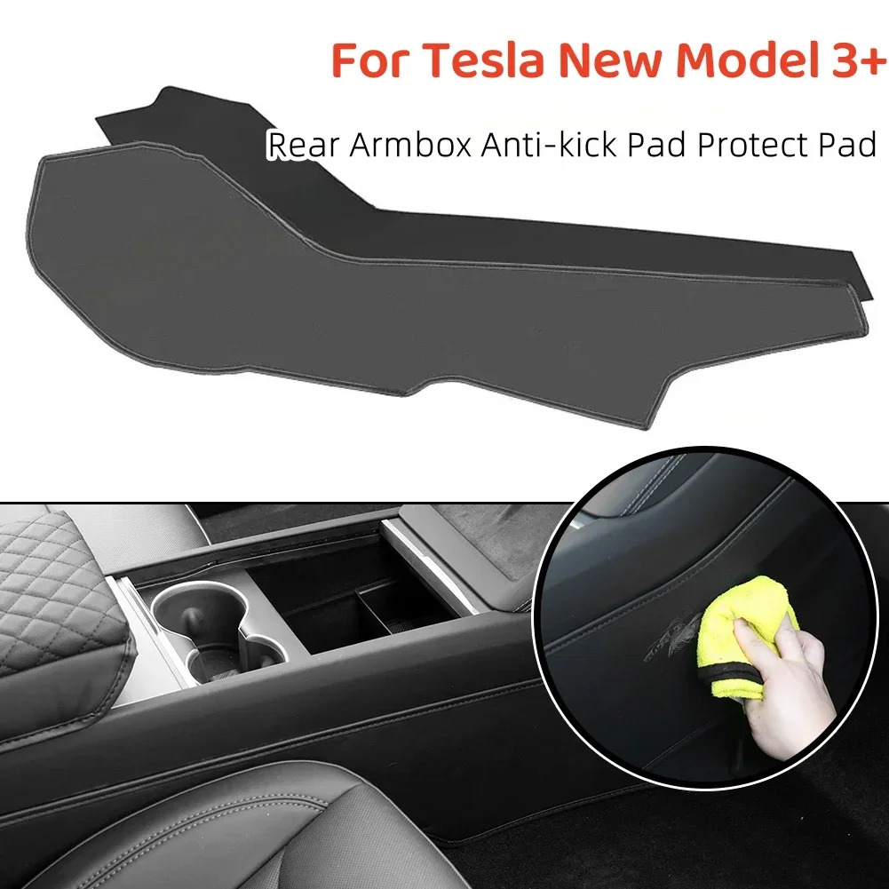 

Car Center Console Side Anti-Kick Mats Dust Resistant Protector Cover Replacement Parts for Tesla Model 3+ Highland Decoration