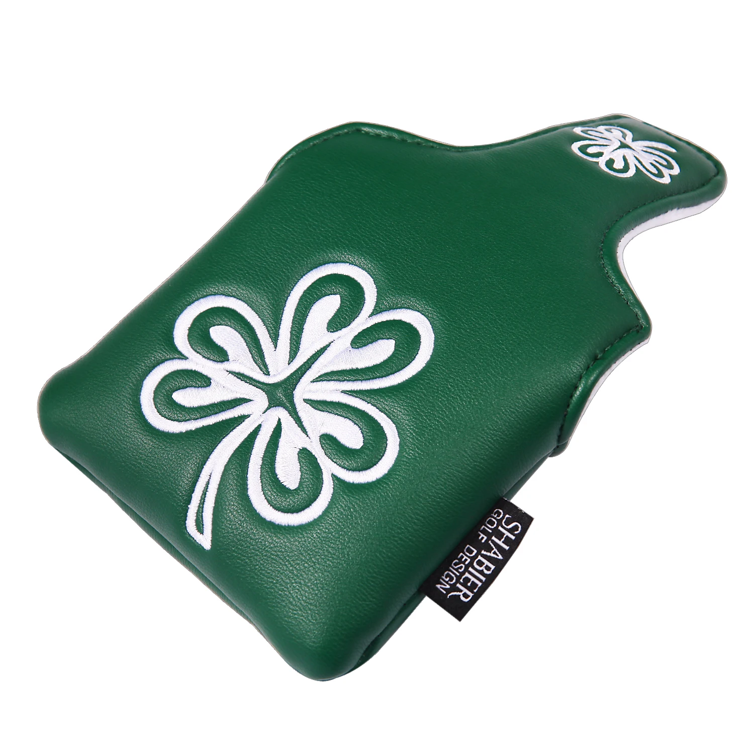 Green Cover PU Leather Square Large Mallet Putter Cover Golf Club Headcover