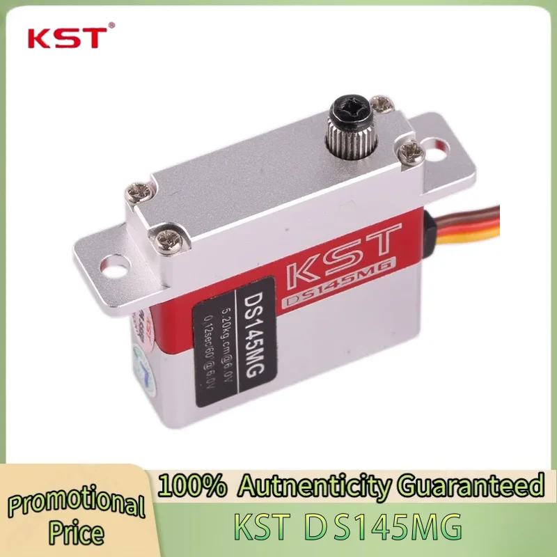 

KST DS145MG 6V 5kg 0.12 SEC High Precision Metal Gear Digital Wing Glider Servo for UAV RC Car Robot Arm Boat Helicopter