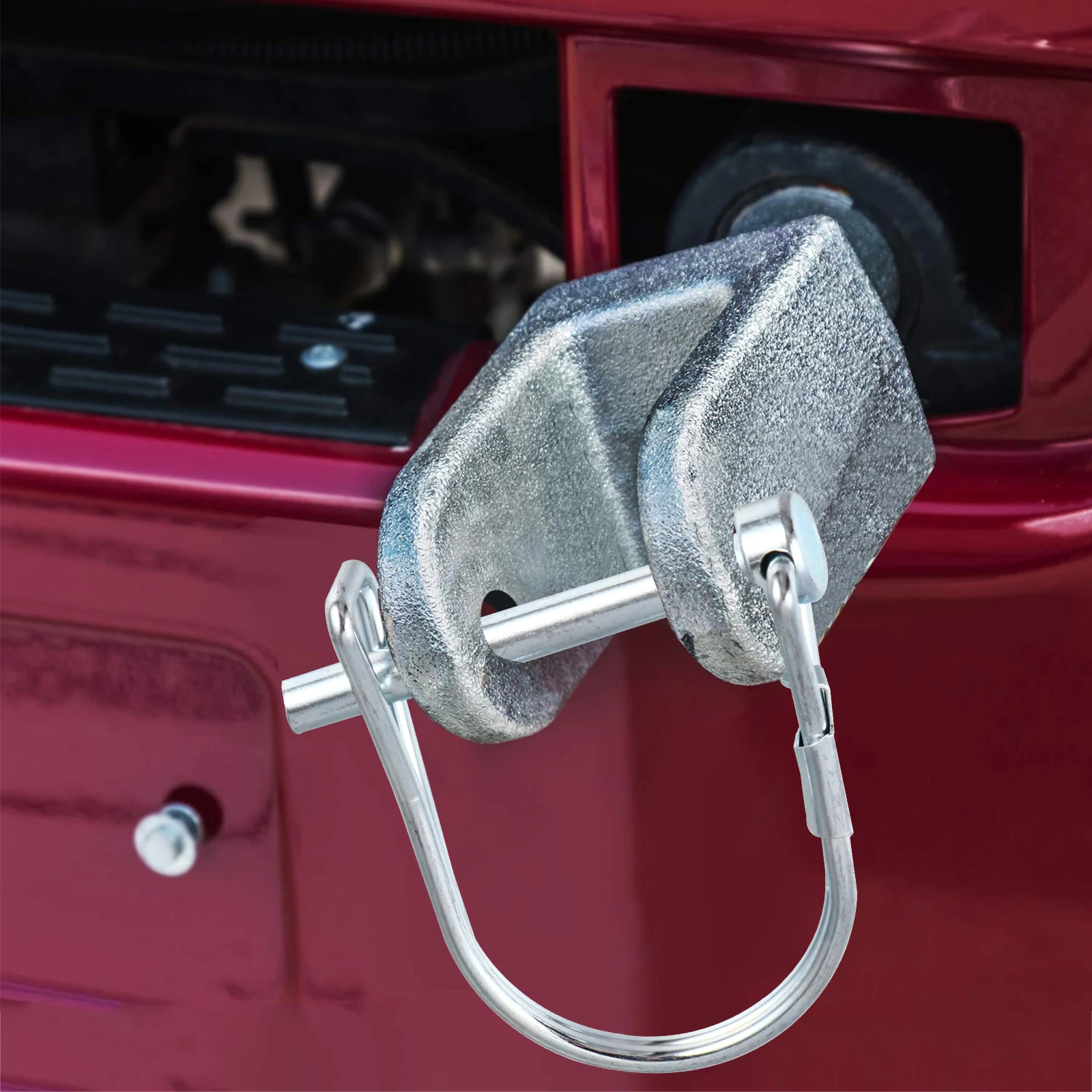 

8Pcs Shaft Locking Safety Pins Carbon Steel D Shaped Locating Pins Heavy Duty Trailers Industrial Use