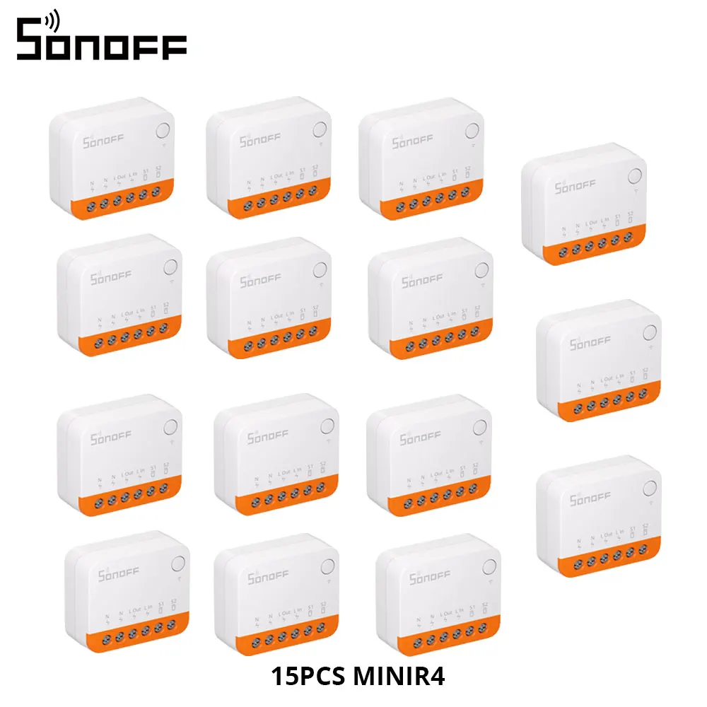 Sonoff Mini R4 Extreme Wifi Smart Switch Two Way Remote Control Detach Relay Mode Smart Home Modlue Via eWelink APP Alexa Google