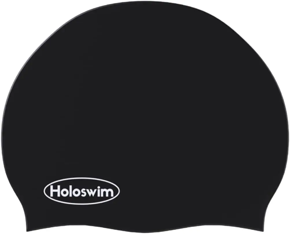 

Holoswim Swim Goggles, Silicone Cap, Comfortable & Durable Anti-Slip Cap for Training and Racing, Fits Men & Women, Protects Hair from Chlorine