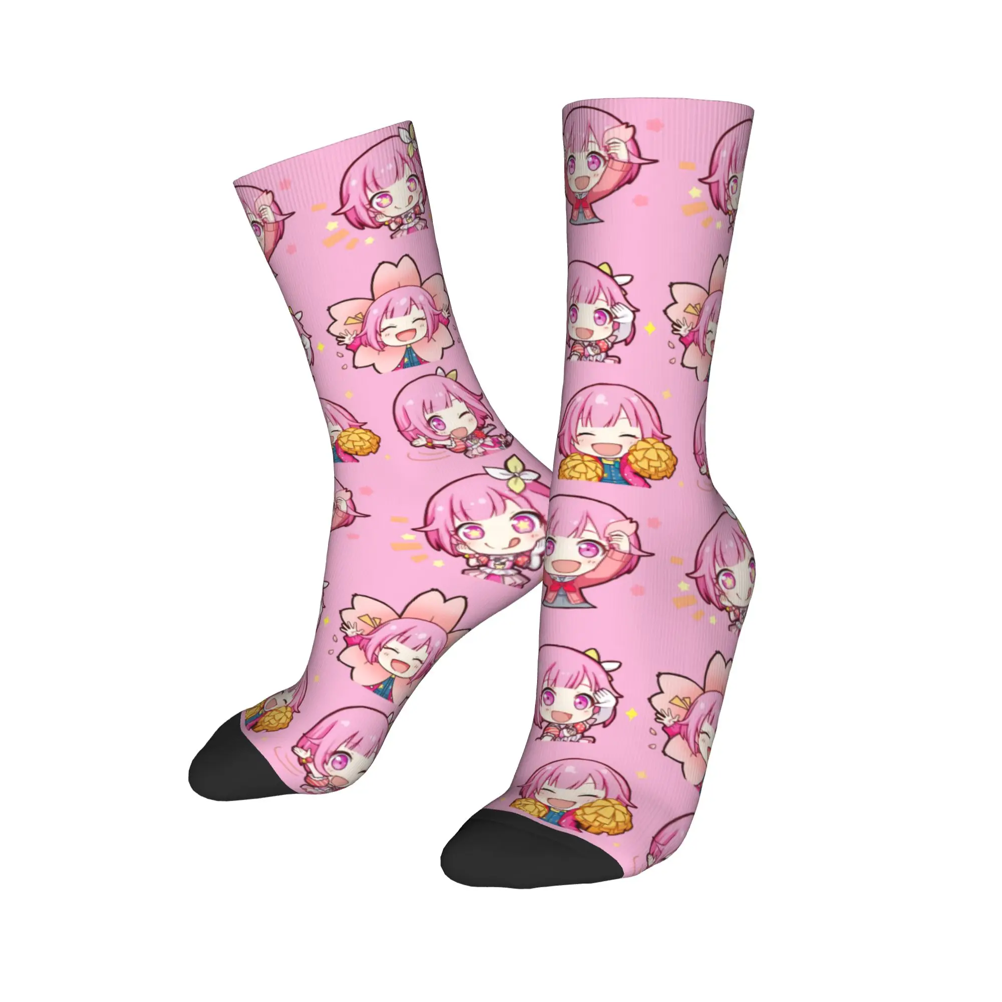 Winter Warm Hip-hop Unisex Chibi Emu Otori Socks Singer Anime Sweat Absorbing Soccer Socks