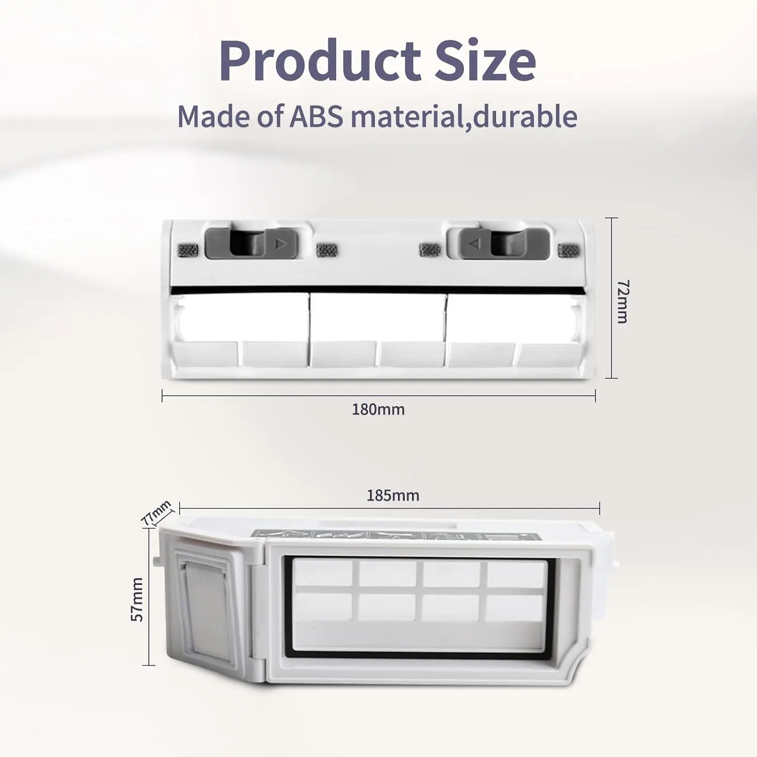 قطع غيار غطاء الفرشاة الرئيسية لصندوق الغبار لملحقات المكنسة الكهربائية الروبوتية Ecovacs Deebot T10/X1