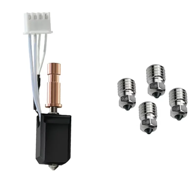 EF-Voor Anycubic Kobra S1 Hotend Snelle Verwarming Nozzle Voor Kobra S1 Combo Hotend 24V 48W voor Kobra S1 Hotend Hardheid