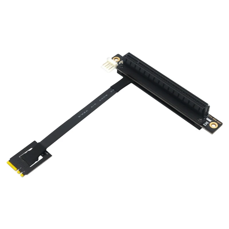 M.2 NGFF Double Key AE to PCIE 16X Adapter Cable 270 Degree NGFF AE to PCIE 16X Adapter Extension Connectors for PC