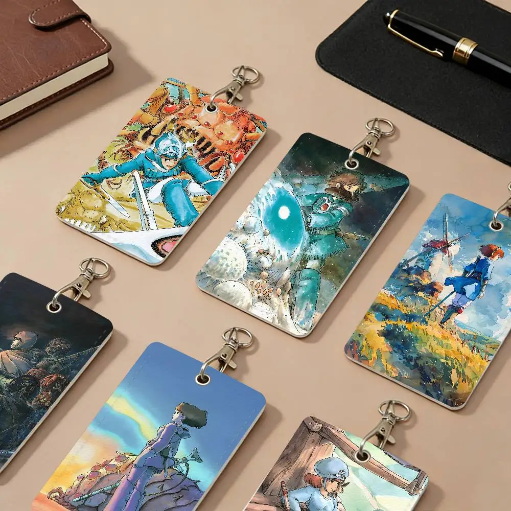 

Держатели для карт из искусственной кожи Anime N-Nausicaa, защитные чехлы для карт с защитой от потери