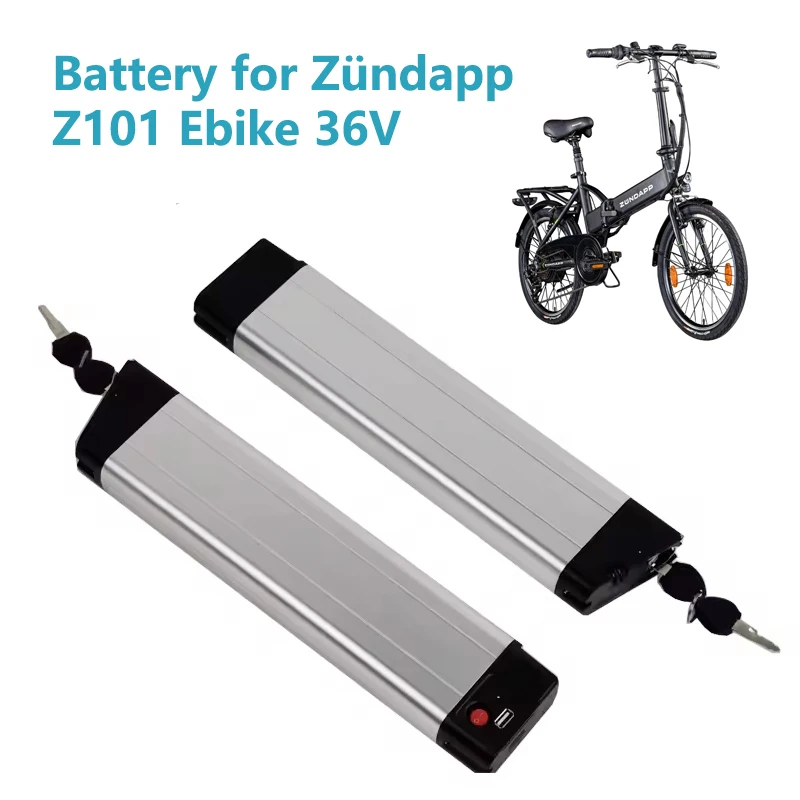 

36V Folding Electric Bicycle Lithium Battery For Zündapp Z101 Ebike 7.8Ah 8.7Ah 10.5Ah 9.6Ah Replacement Akku 250 350W 500W 750W