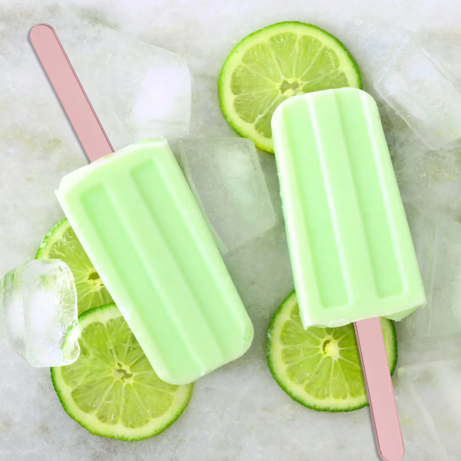 

50pcs Acrylic Ice .5 Inch Reusable Diy Ice Cream Sticks For Cake Pops Candy Making Tool Summer Party Desserts Craft Sticks