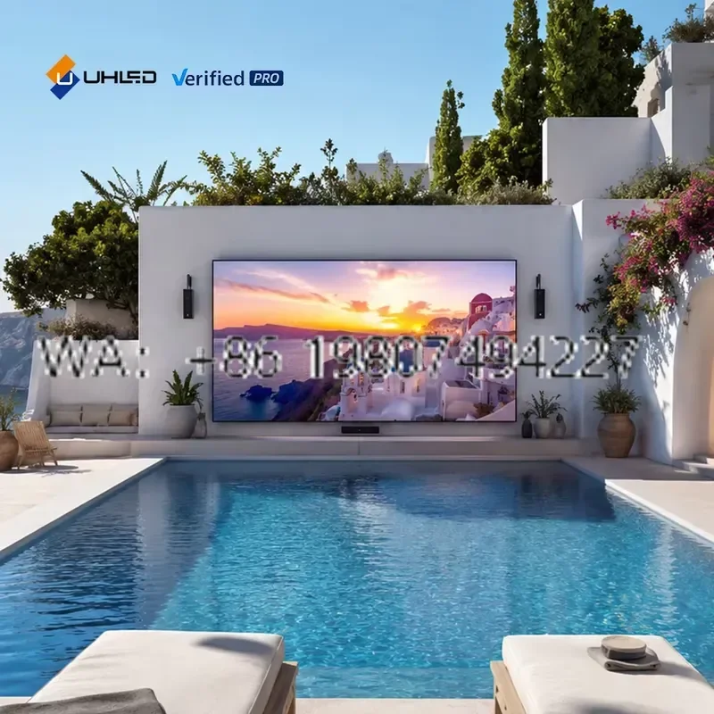 for UHLED P5 Aluminum Cabinet LED Video Wall Waterproof Outdoor ETL Certified Common Cathode Display for Hotel Pool
