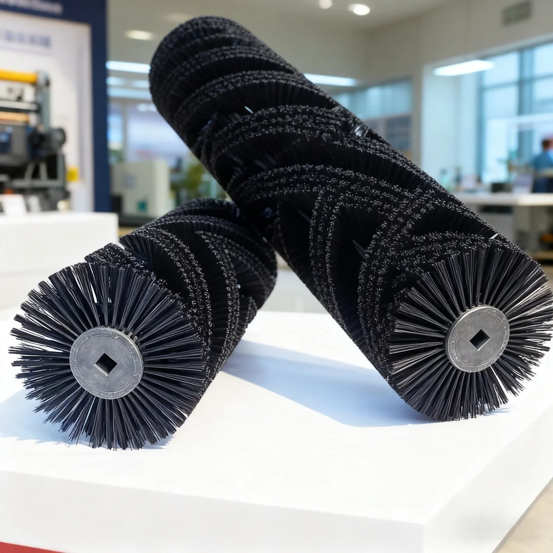 Φ300x490mm Industrial Plastic Bristle Sweeping Road Roller Brush for Street Sweeper Cleaning