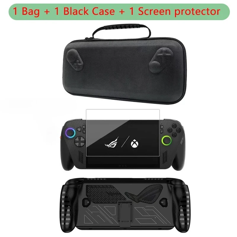 

Комплект аксессуаров 3 в 1, защитный чехол для ROG Xbox Ally / Ally X с защитной пленкой для экрана и дорожной коробкой для хранения, сумка для переноски