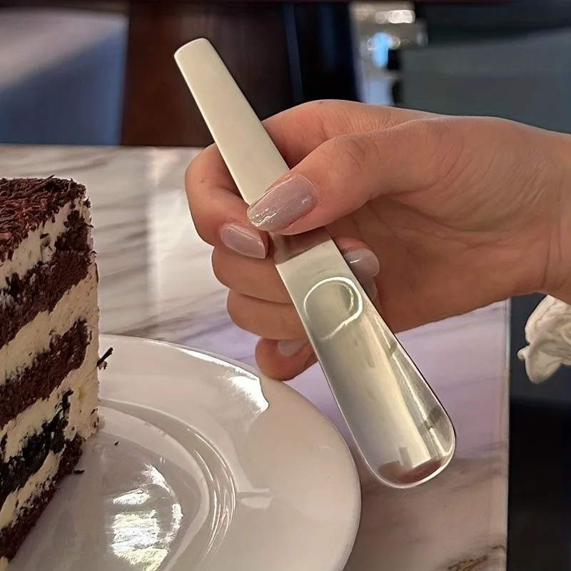 Dessertlöffel mit langem Griff, Löffel zum Mischen von Joghurt und Haferflocken, exquisiter Kaffeelöffel, Kuchenlöffel aus Edelstahl, Löffel für Eiscreme – Detail 2