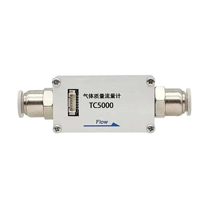 TC5000 High-precision Mini Stainless Steel Air Mass Flow Meter Controllers 0-200SLPM 0.8%F.S. Accuracy 1/4NPT/G1/4