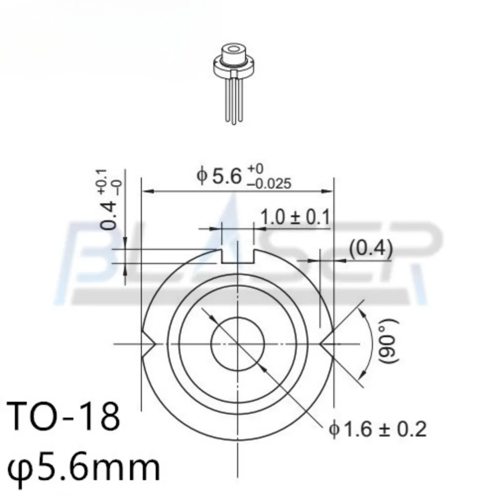 Sedile del tubo laser TO18 da 5,6 mm, accessori del modulo laser hardware in rame diametro 6 mm 8 mm 9 mm 10 mm