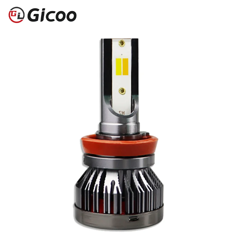 GICOO Bicolor LED Headlight Bulbs 48W Green Yellow Car Light Bulbs Fog Lights Canbus No Error H1 H3 H7 H11 HB3 HB4