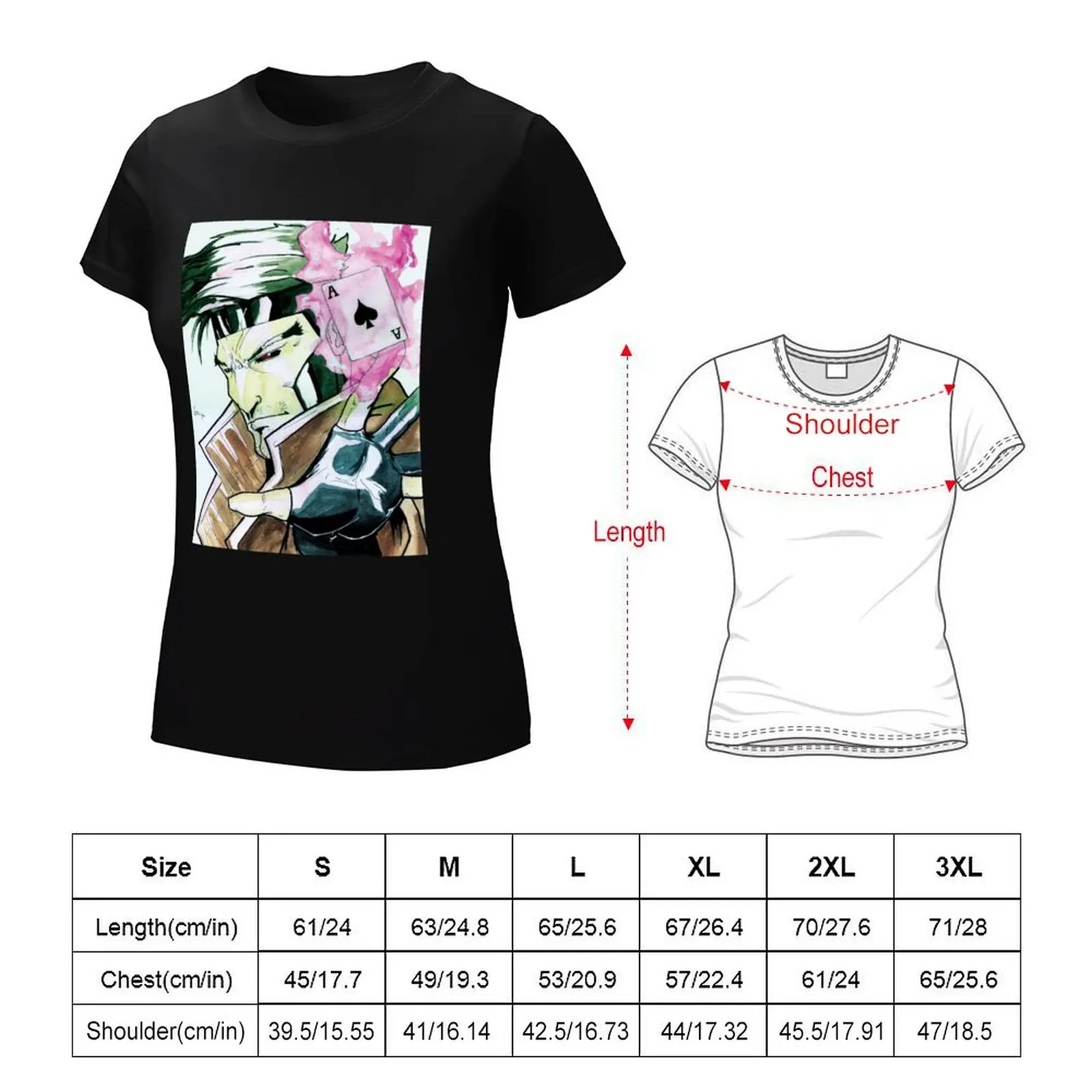 gambit T-shirt shirts graphic tees kawaii clothes black t shirts for Women