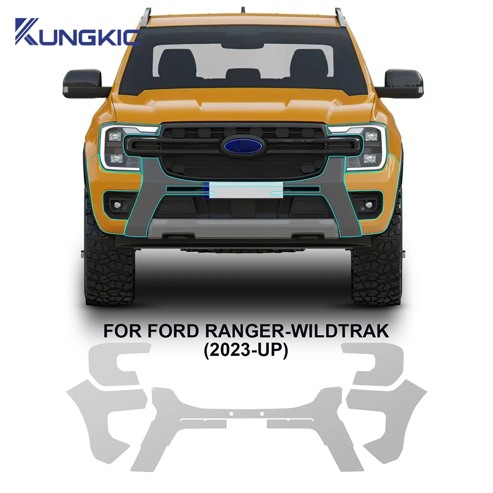

For Ford Ranger 2023-25 Invisible Car Wrap TPU Multi Version Protective Film Scratch Resistant Car Modification Accessories