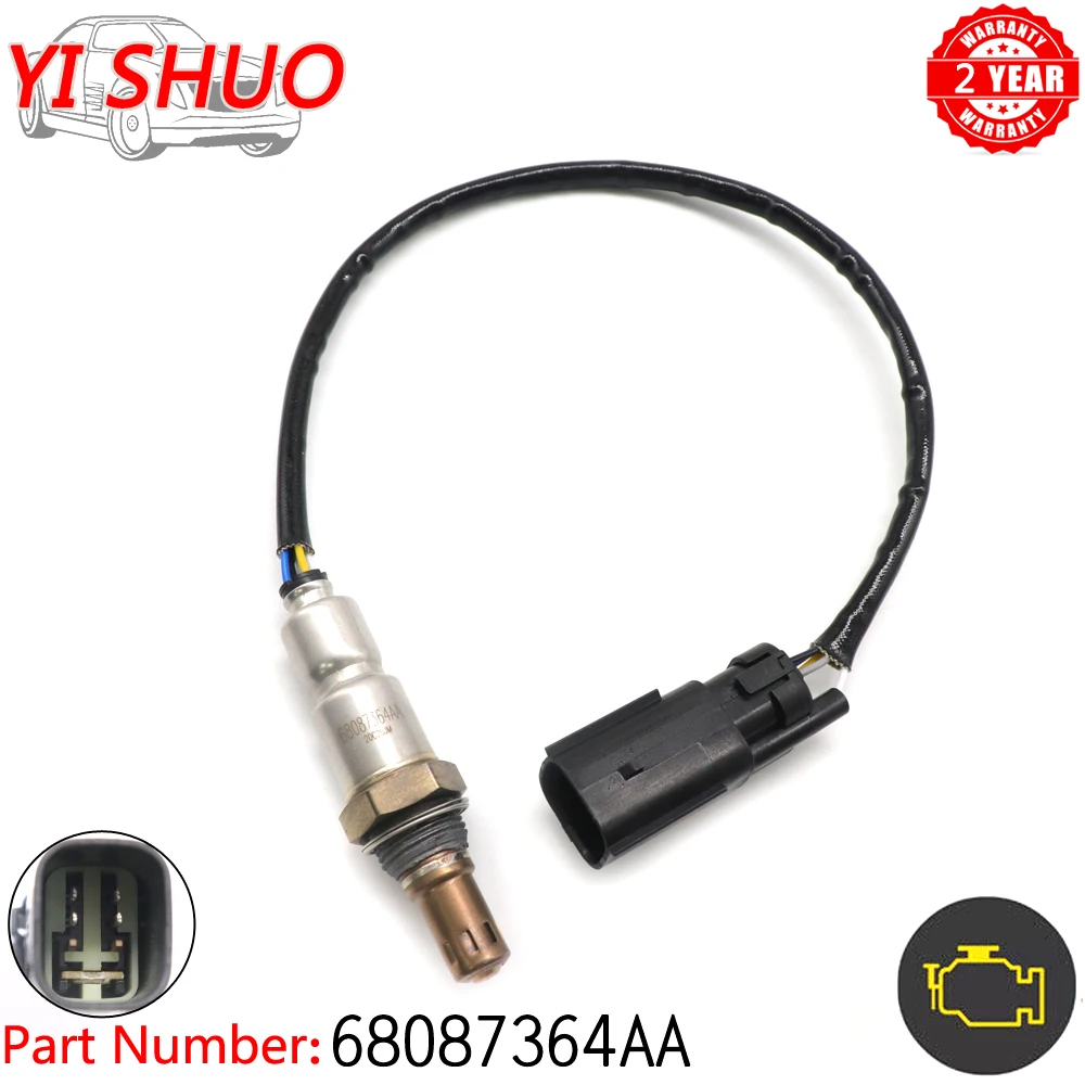 Car 5 Wire Lambda Oxygen O2 Sensor Probe Air Fuel Ratio Sensor 68087364AA For Jeep Renegade Wrangler JK Ram Promaster City