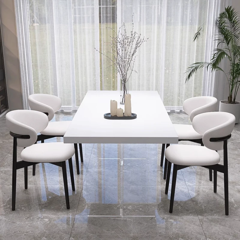 クリーム風珍しいダイニングテーブル特別なモダンなレセプション品質のレストランテーブル美学ラウンジムエブルキッチン家具