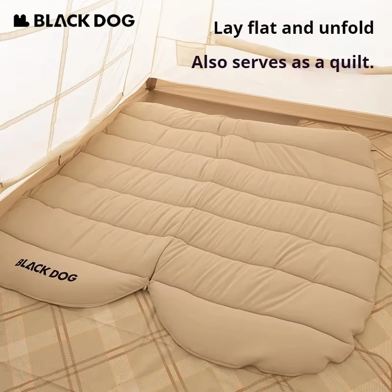 BLACKDOG Single Cotton Sleeping Bag Hooded Winter Machine Washable Quilt 4 Seasons For Outdoor Camping Travel Home Office Nap