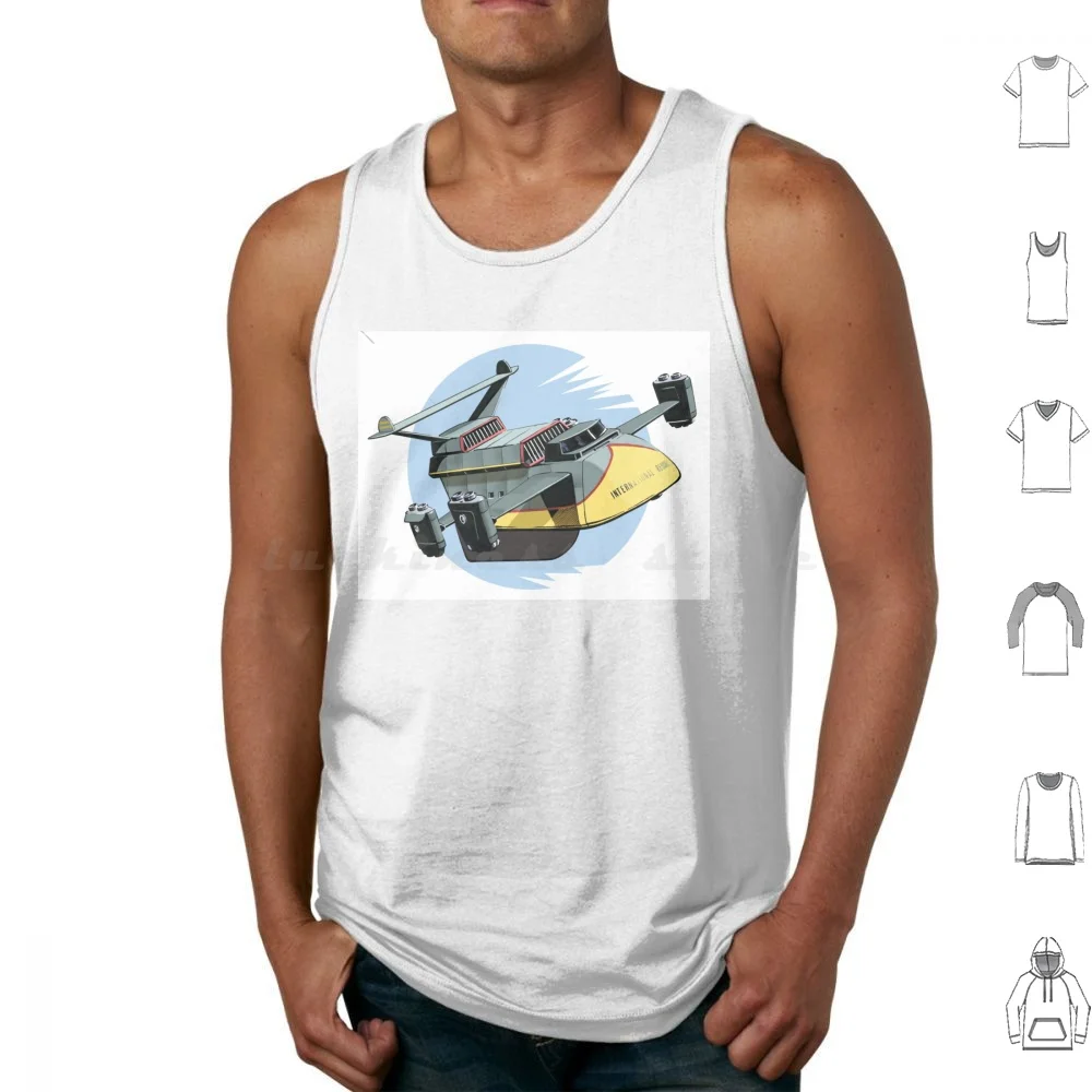 Ej2 From 'the Impostors' Tank Tops Print Cotton International Rescue Gerry Sylvia Anderson Ej2 Impostors Puppet Meddings