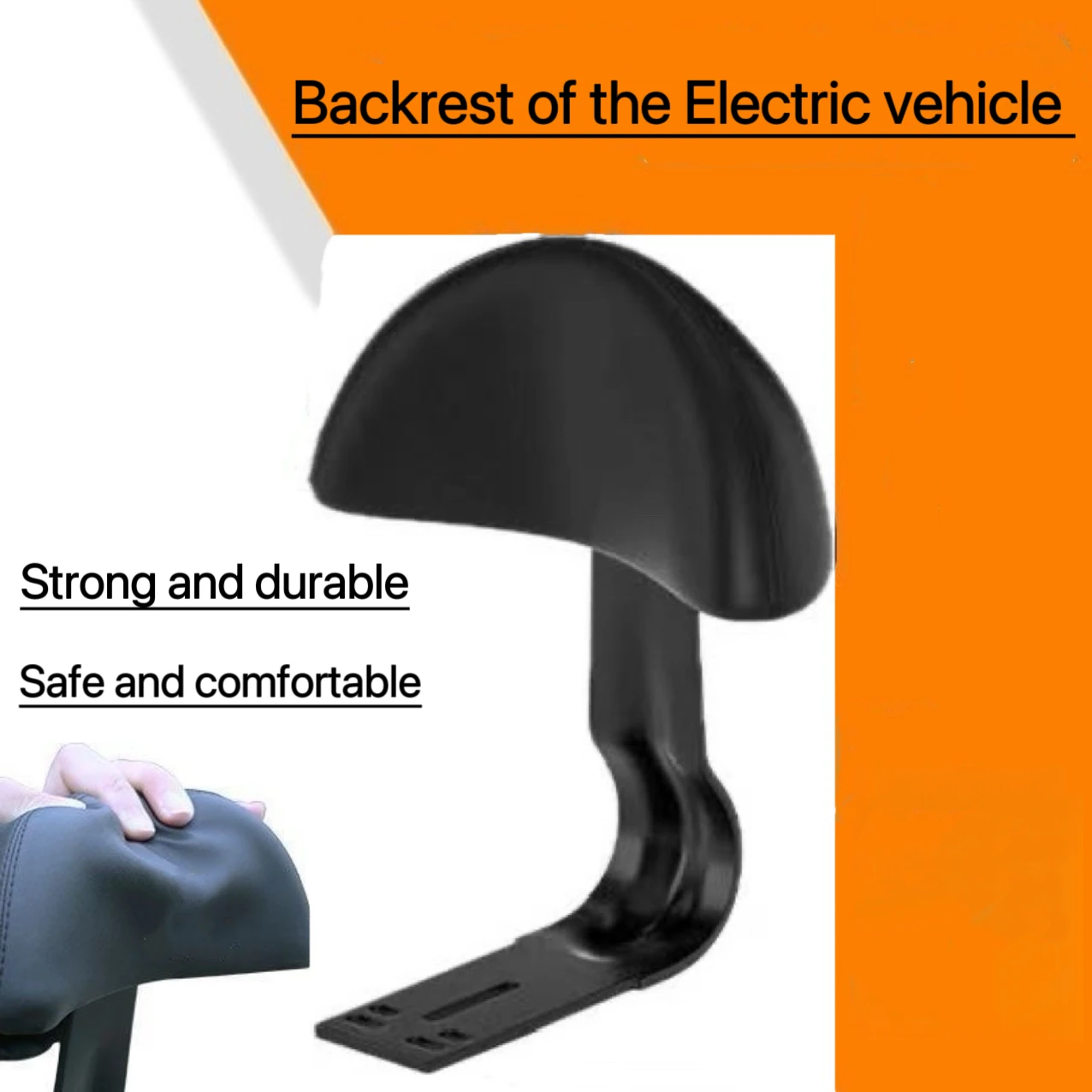 

Universal electric vehicle seat cushion back support cushion thickened metal motorcycle back cushion