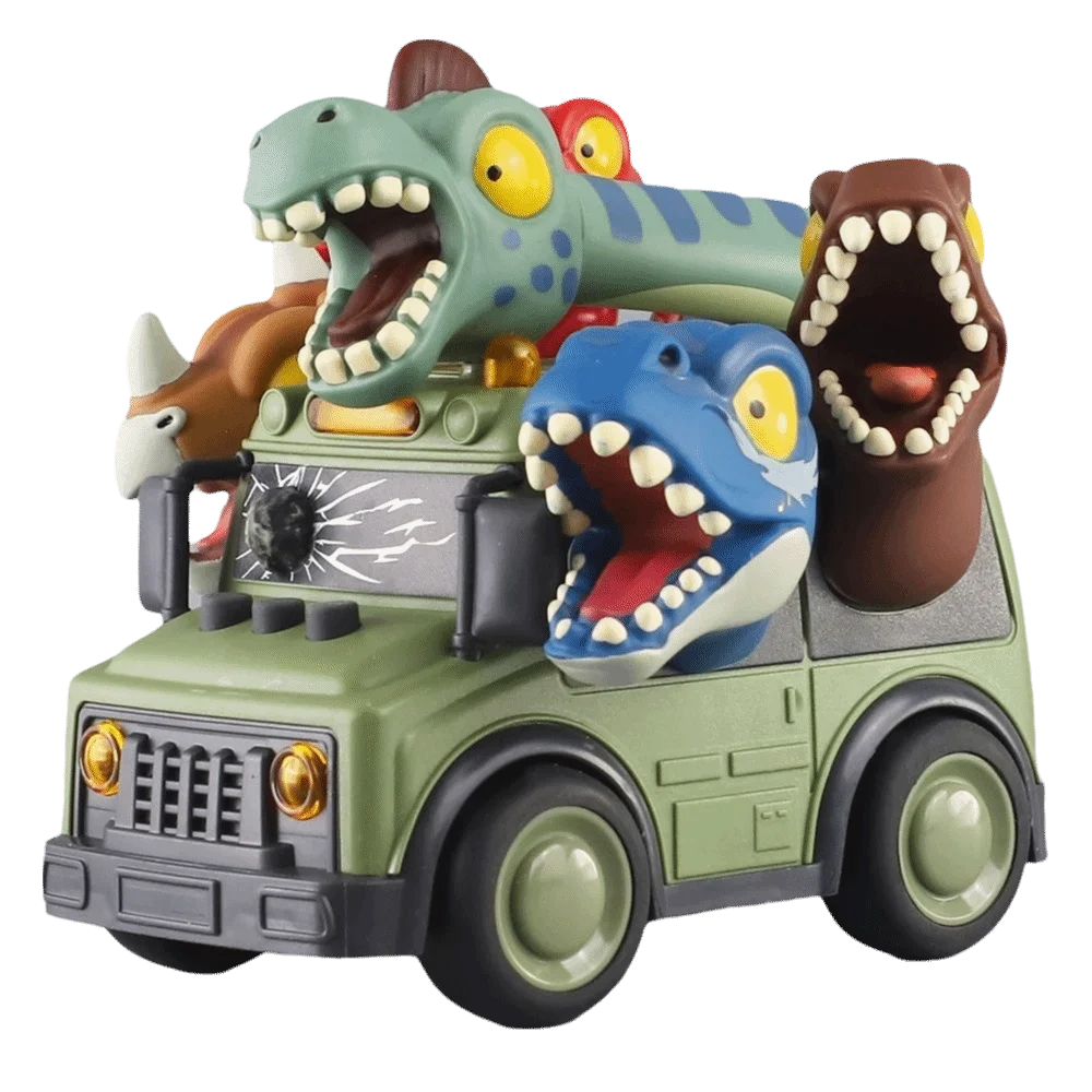

Dinosaur Theme Toy Car Model Ocean Theme Sound Effects Inertia School Bus Animal Theme Light Effects Kids Toy Early Educational