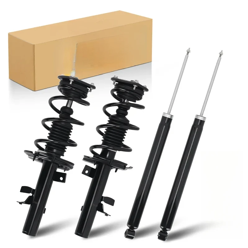 

New OEM Front & Rear 4-Piece Shock Strut and Coil Spring Assembly Set — Fits Focu 2013–2018