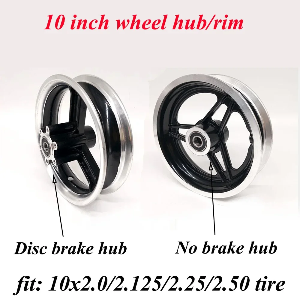 

10 Inch Electric Scooter Wheel Hub 10x2 10x2.125 10x2.50 10x2.25 Tire Rim