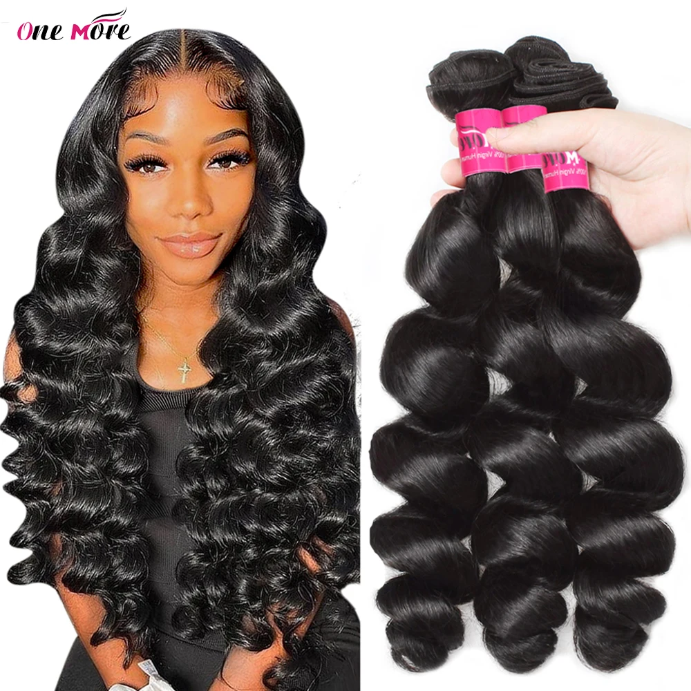 

28 inch Loose Wave Bundles 1 3 4 Bundles Deal Long Thick Brazilian Hair Weave Bundles Loose Deep Wave Human Hair Bundles